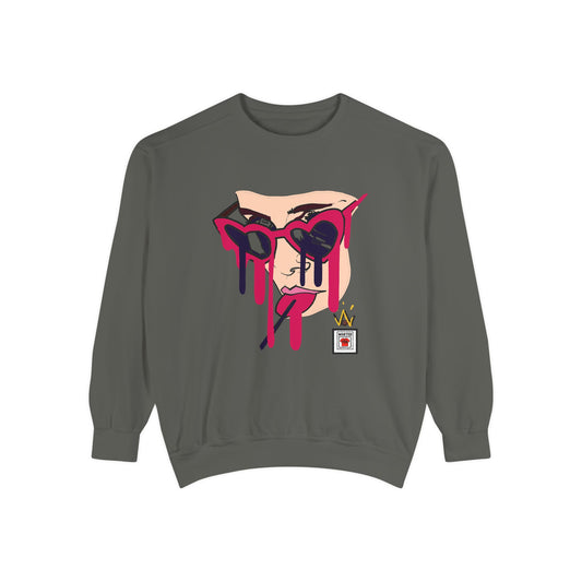 Premium Melting Heart Art Unisex Garment-Dyed Sweatshirt - Ultra Soft Fleece