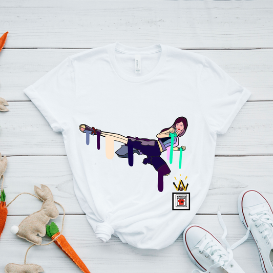 Anime Kick Art Youth Short Sleeve Tee | Trendy Graphic T-Shirt for Kids & Teens | Soft Cotton Casual Wear