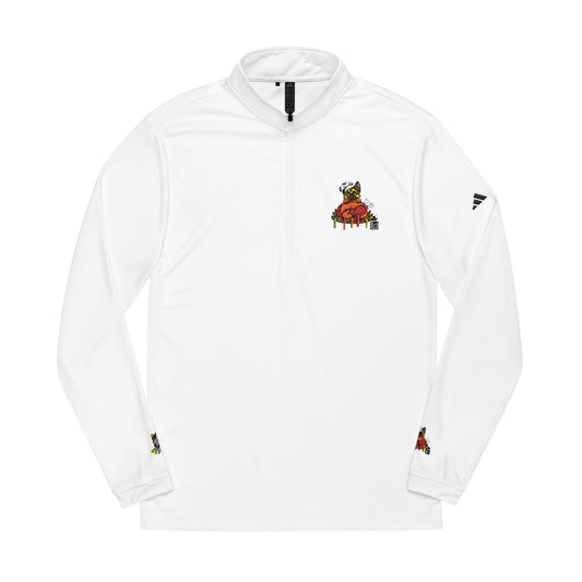 Custom adidas® Quarter-Zip Pullover – Eco-Friendly Performance Mid-Layer